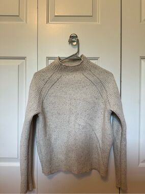 J. Crew Women’s Off White Ribbed MockNeck Sweater